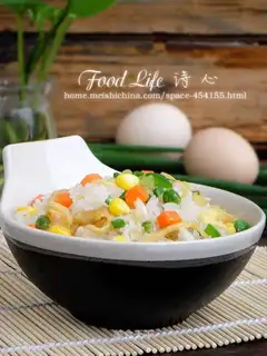 Four-coloured fried rice