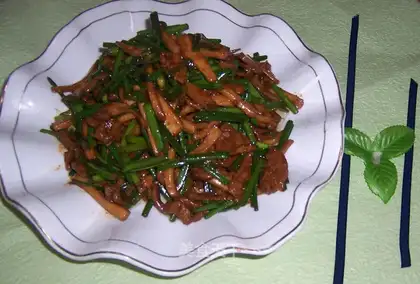 Apricot mushroom