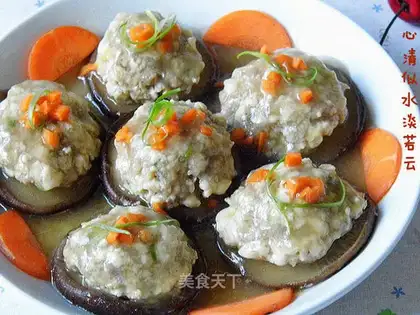 Meat tofu makes mushrooms