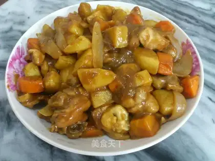 Potato curry chicken