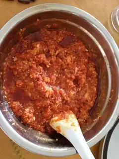 Shrimp and garlic pepper sauce