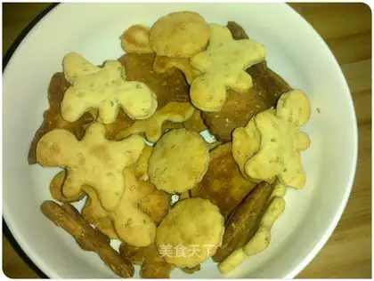 Cartoon salt biscuit
