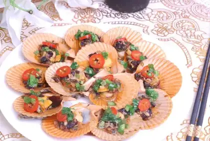 Garlic scallops