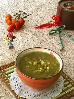 Green bean rice congee