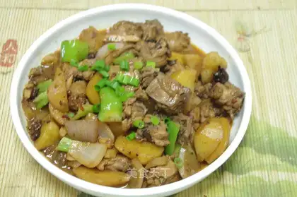 A family version of Xinjiang chicken