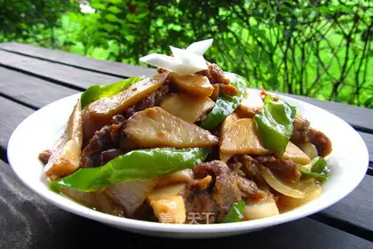 Beef apricot mushrooms