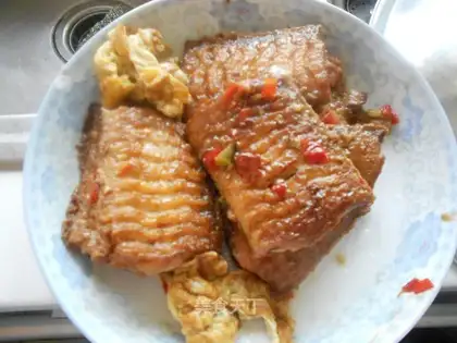 Pepper chopping with fish