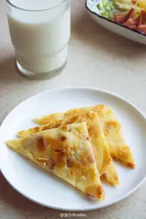 Potato sausage pancakes