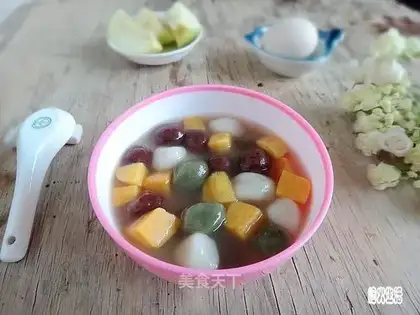 Potato color soup