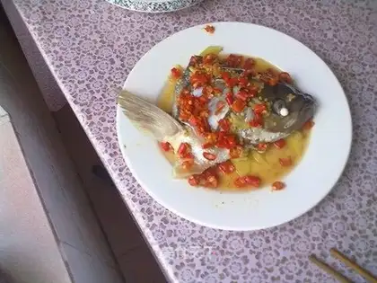 Cleaning up pepperfish head