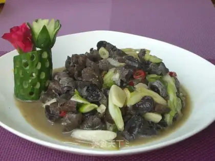 Burning sea cucumber