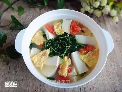 Three fresh tofu