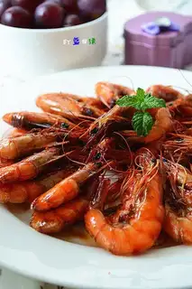 Shrimp with honey