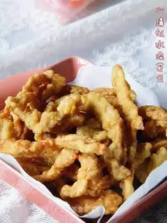 Softly fried spinal meat