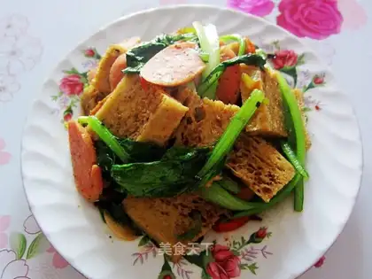 Routine ham and noodles
