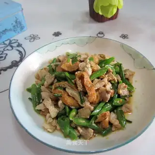Pork oil and tofu