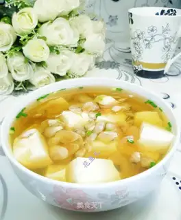 Watermelon tofu soup