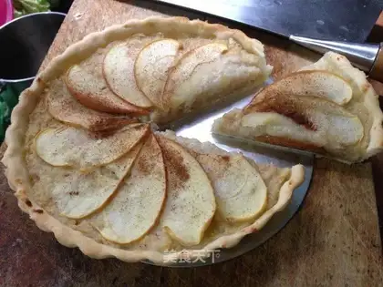 Milky-fruit mud apple pie