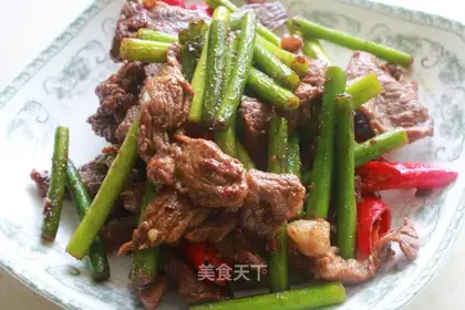 Garlic fried meat