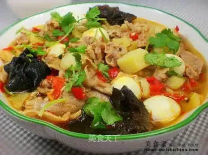 Spicy potato fat sheep pot