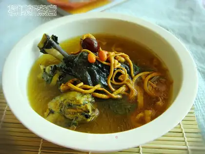 Cordyceps Flower and Black Chicken Soup