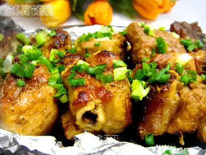 Iron plate garlic bone