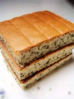 Healthy black sesame cake