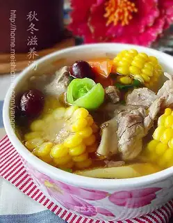 Stewed corn with tits and hearts