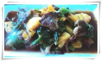 stir-fried lentils with garlic and black bean sauce
