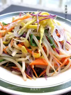 Colorful silk salad
