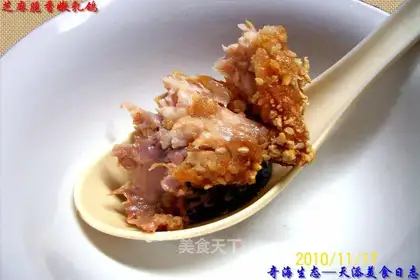 Sesame crispy, fragrant and tender young pigeon