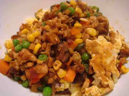 Baked egg with fish flavor