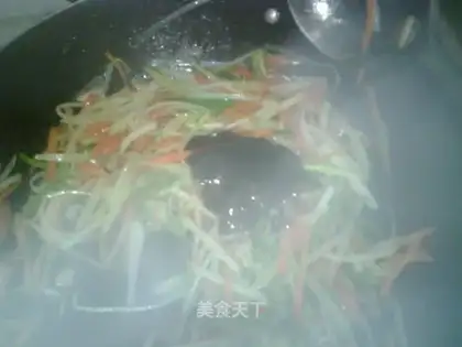 Three shredded oyster sauce