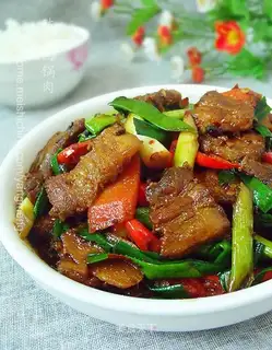 Twice-cooked pork with soy sauce
