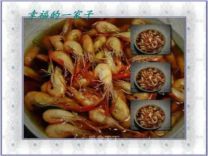 Boiled river shrimp