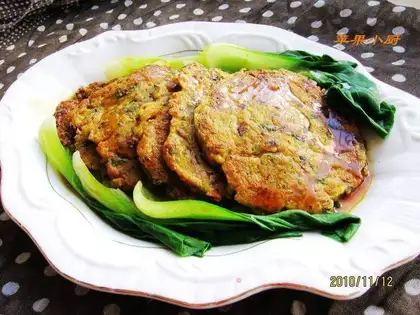 Mushroom tofu cake