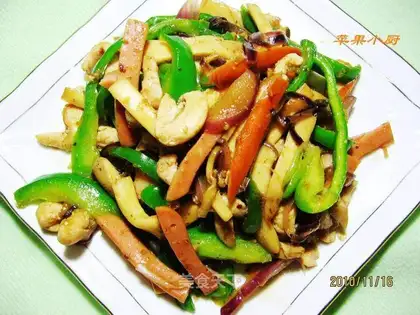 stir-fried shredded chicken with cumin