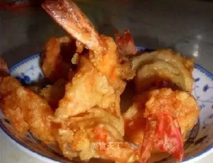 Delicious fried shrimp