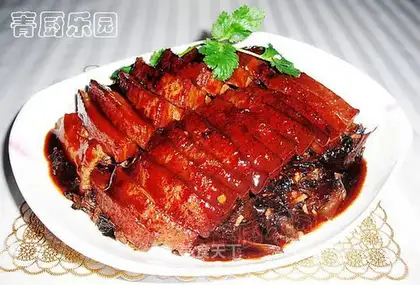 braised pork with plum vegetables