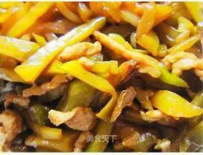 stir-fried pickled mustard with shredded pork