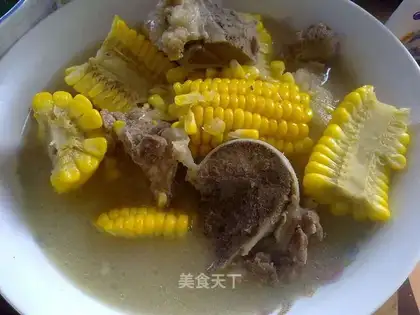 Corn ribs soup