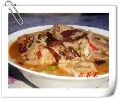 boiled pork slices