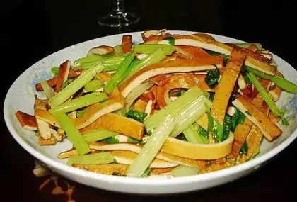stir-fried dried bean curd