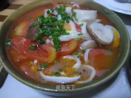 Seafood handmade noodles