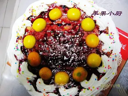 Blueberry Fresh Milk Cake