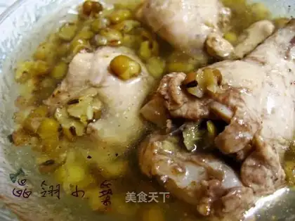 Green bean chicken soup
