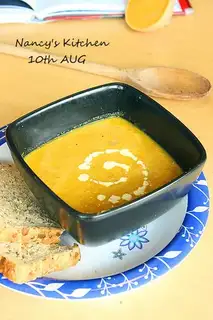 Milky pumpkin soup