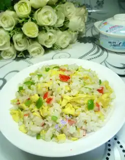 Crab willow fried rice