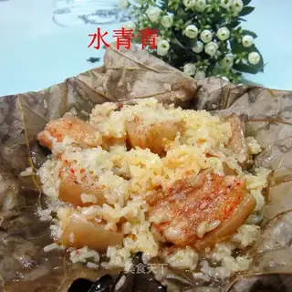 The rice-hot meat