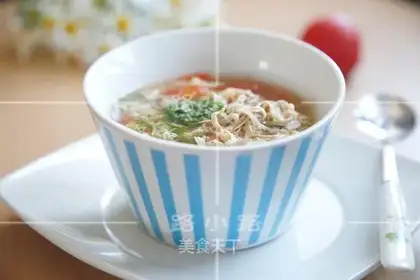 Tofu silk egg soup